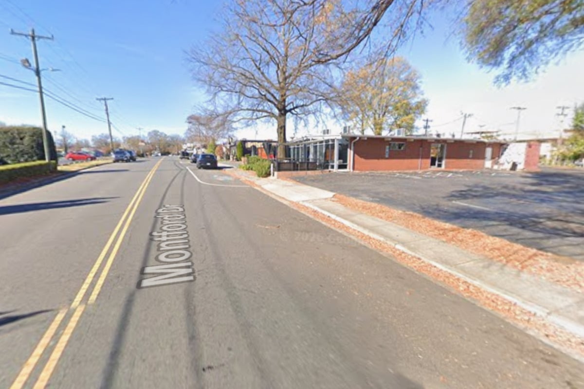Montford Drive in Charlotte, the corridor where Good Food on Montford is closing