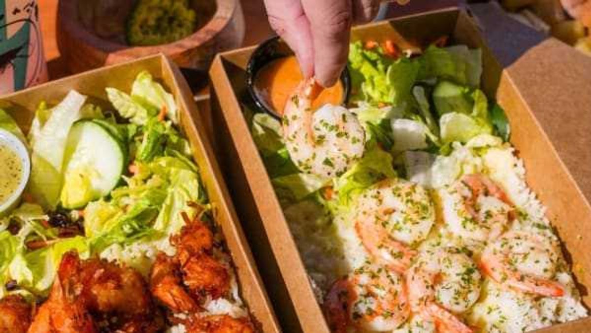Coconut shrimp from Coco Shrimp, now inside Dallas city limits