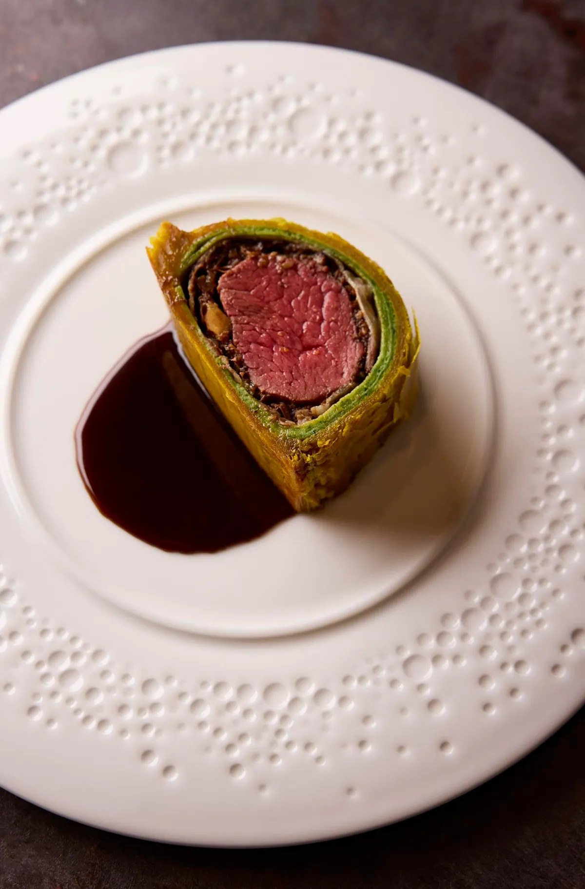 Oxtail Wellington at Maroon, Eater Vegas