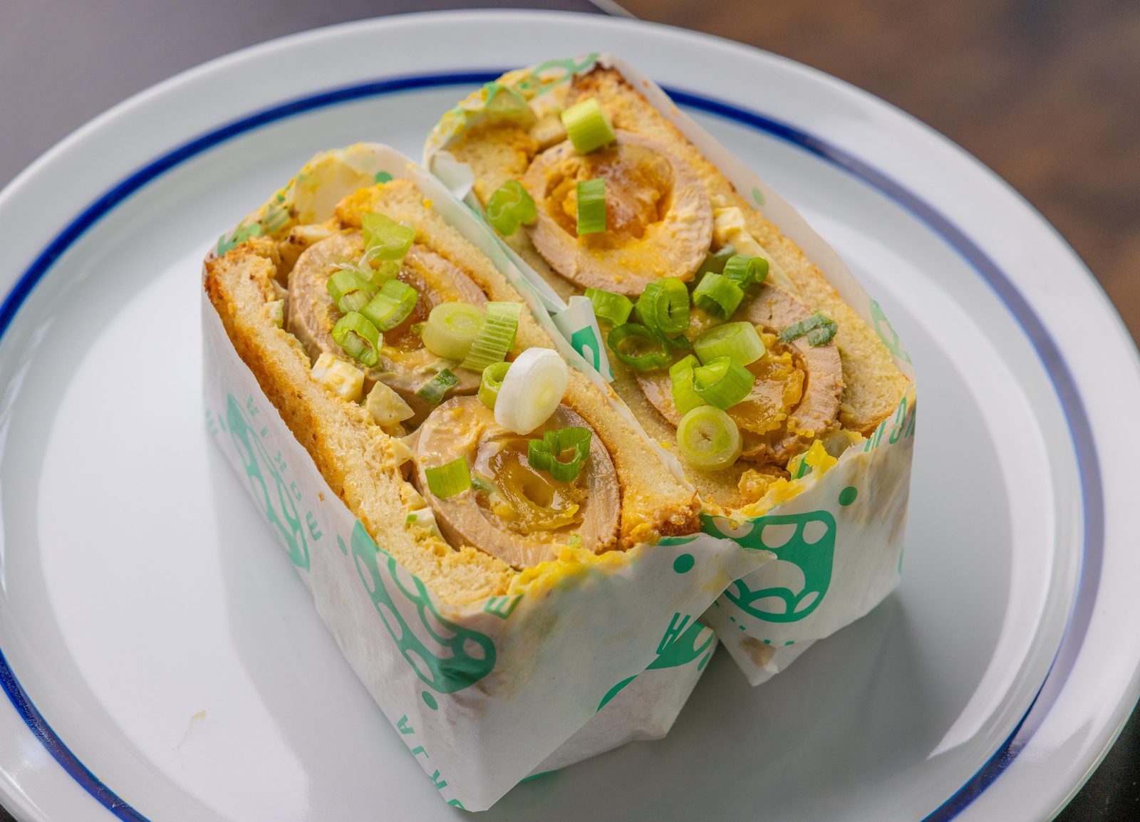 Mayak egg sando at Mokja in Highland Park