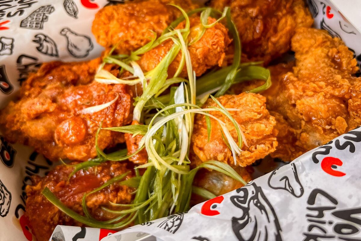 Fried padak chicken from Vons Chicken on Washington Avenue
