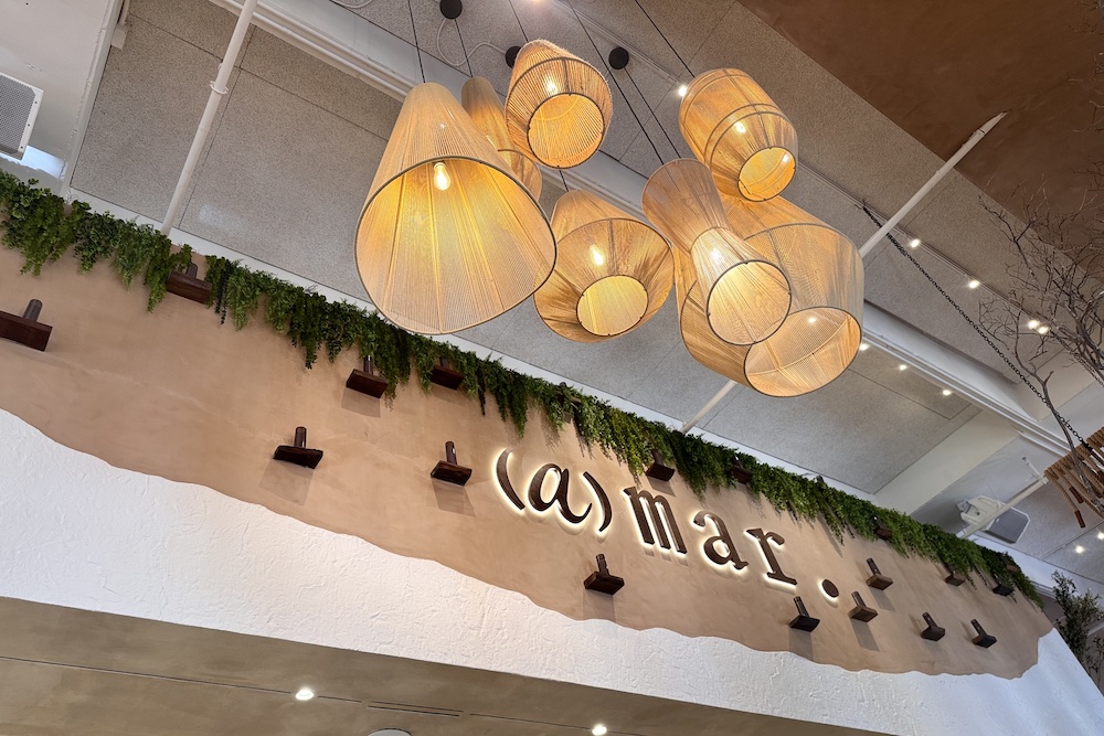The dining room at (a)mar, the forthcoming Latin seafood restaurant near the Pearl