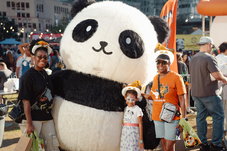 Outdoor festival scene from Downtown DC’s Panda Fest page
